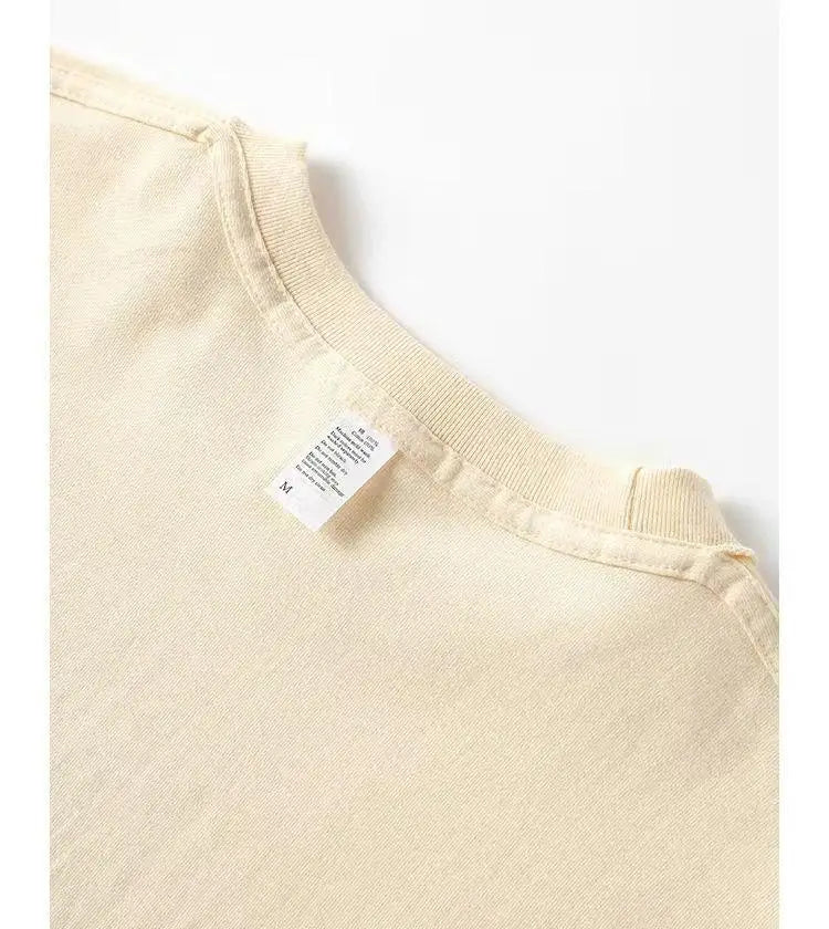 Loose Fit Pure Cotton T-Shirt | Korean Style Round Neck Basic Top | Unisex Layering Tee in Purple