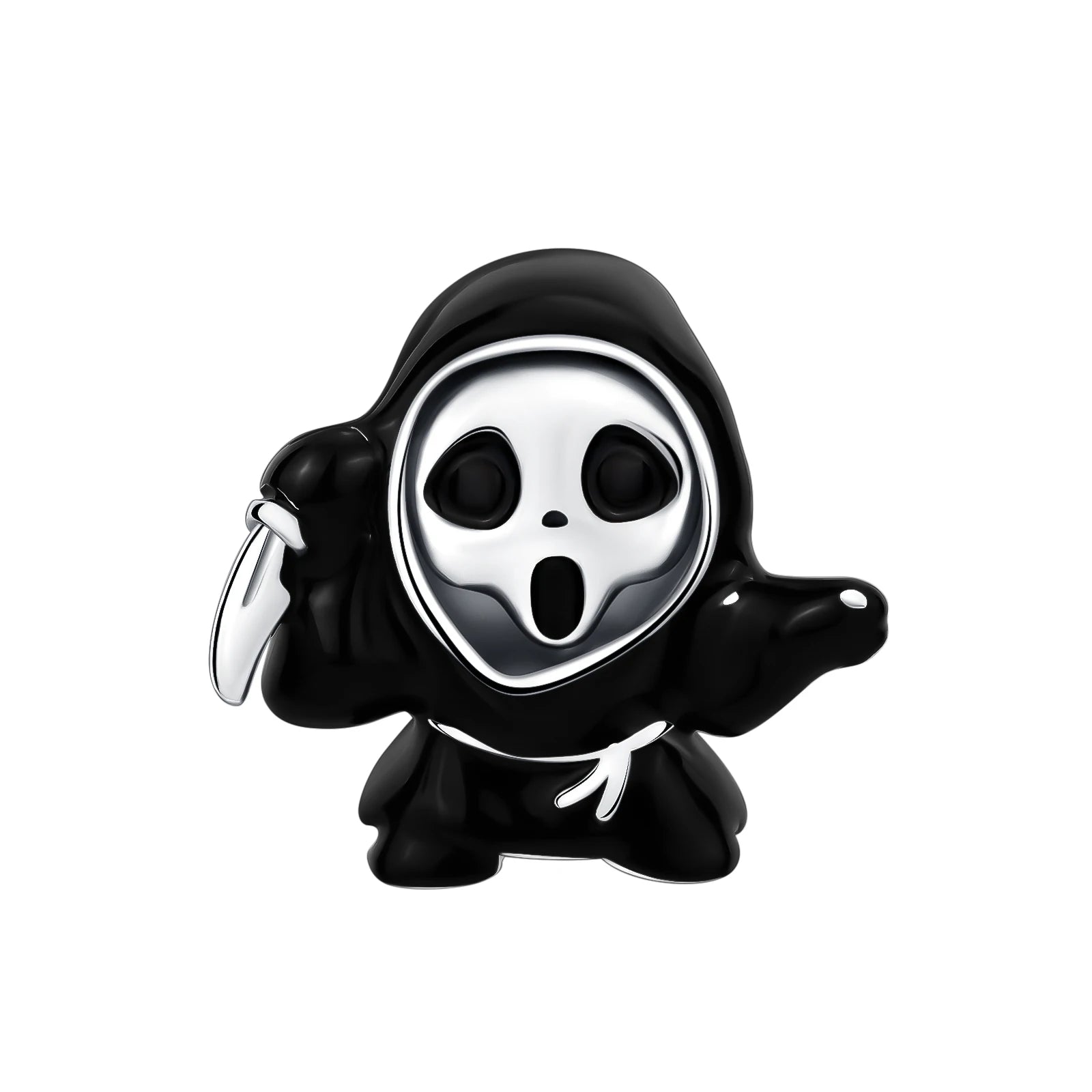 925 Sterling Silver Halloween Skull Bat Pumpkin Charm | Fit Original Bracelet & Necklace DIY Jewelry