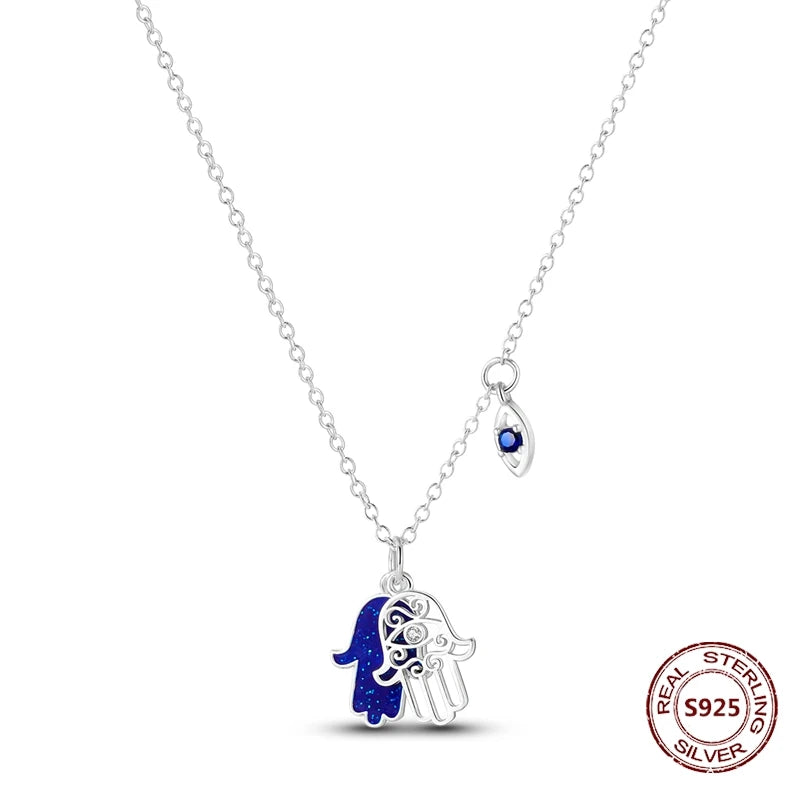 Heart to Heart Necklace 925 Sterling Silver Love Pendant Chain for Women – Wedding & Engagement Fine Jewelry