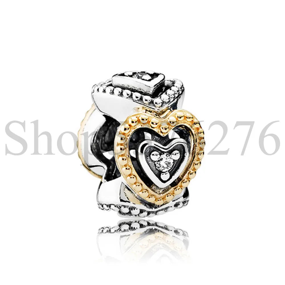 925 Sterling Silver Dazzling Daisy Flower Spacer Charm | Forget Me Not Bead for Women Bracelet DIY Jewelry Gift