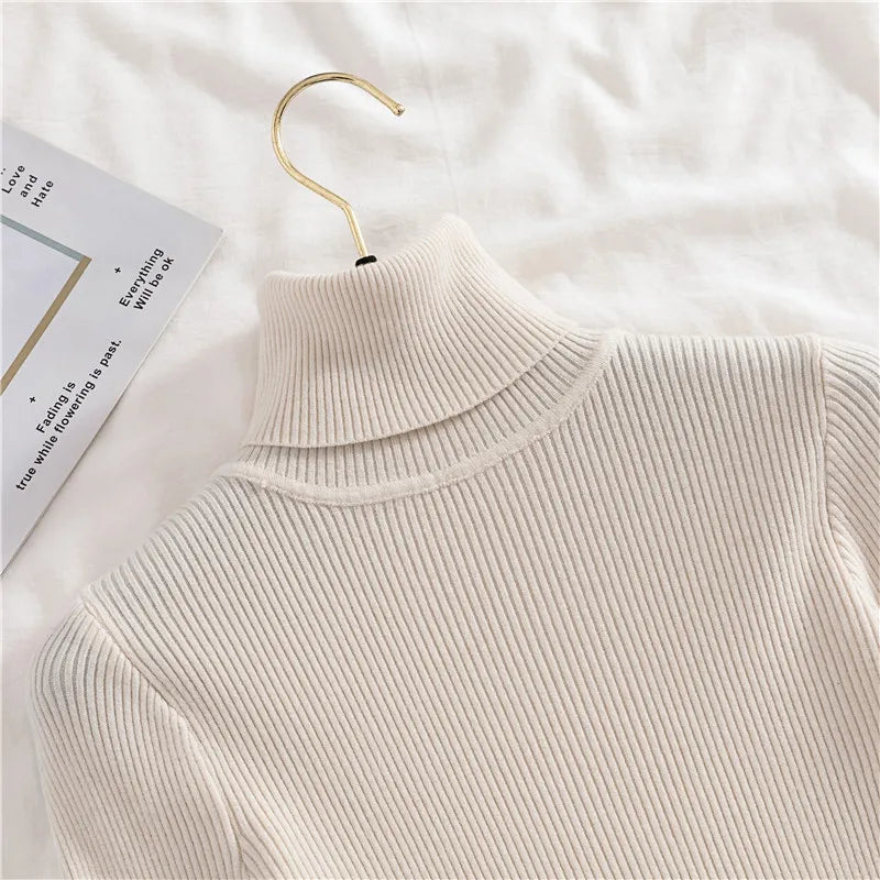 Heliar Women’s Fall Turtleneck Sweater – Soft Knitted Cashmere Pullover, Basic Warm Jumper for Autumn Winter 2024