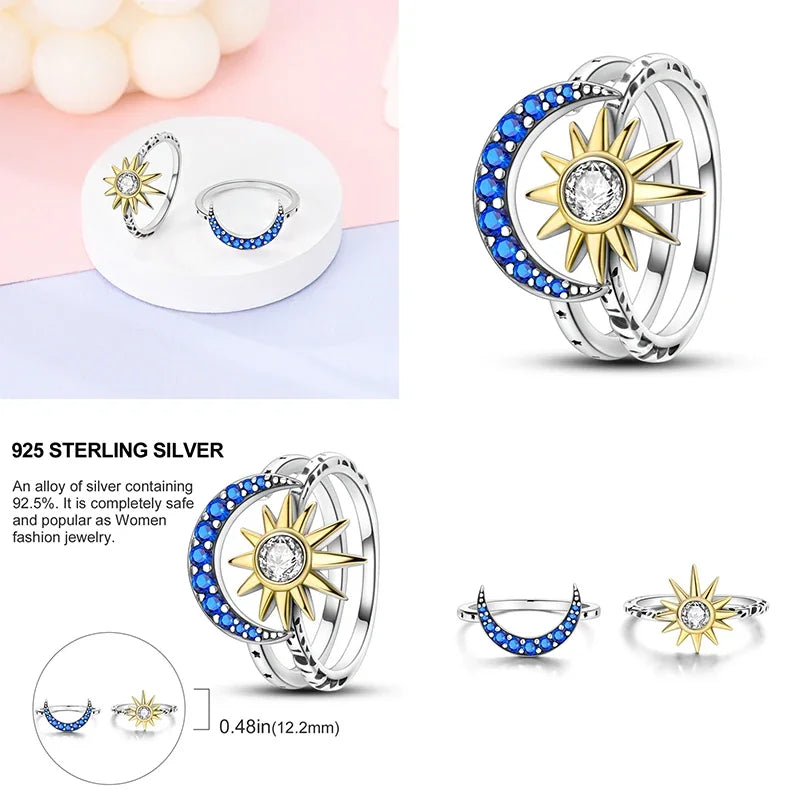 925 Sterling Silver Eternal Love Dewdrop Firefly Glow-in-the-Dark Ring for Women | Fashion Engagement & Wedding Jewelry