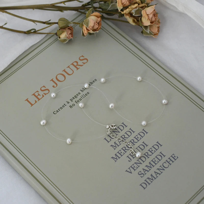 ASHIQI Natural Freshwater Pearl Necklace – 925 Sterling Silver Fashion Jewelry for Girls & Women