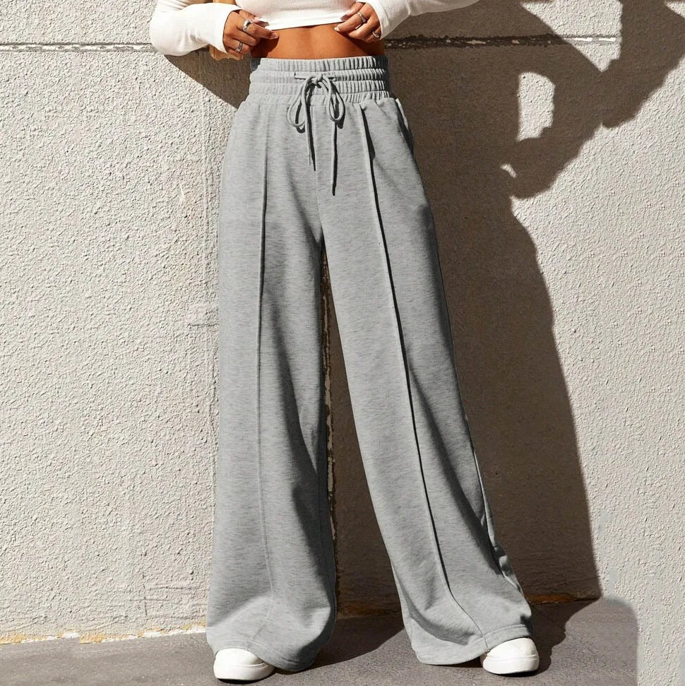 Women’s Autumn 2023 Sports Pants | Straight Tube Loose Fit Wide Leg Dance & Outdoor Casual Trousers