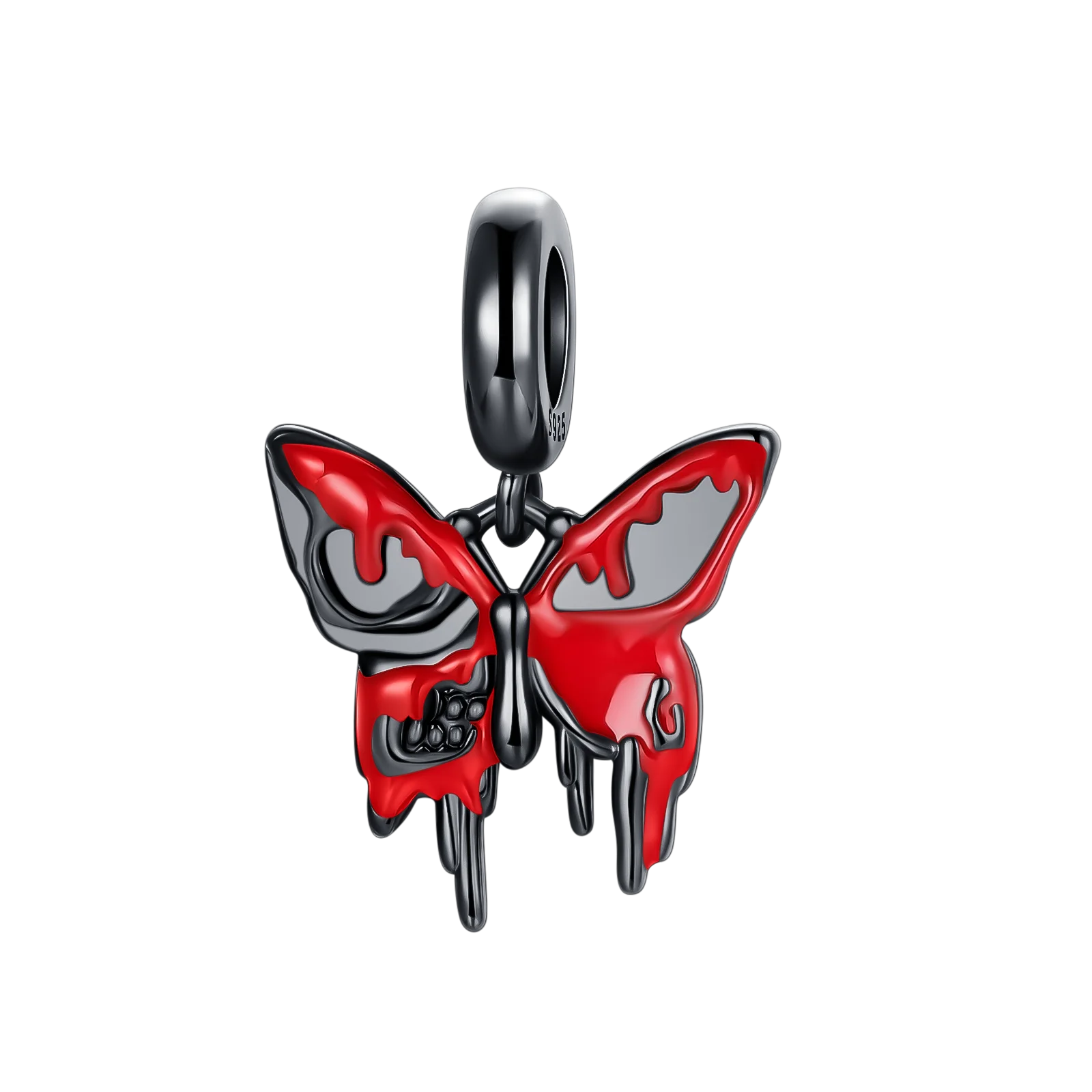 Original 925 Sterling Silver Horror Charms – Nun, Grim Reaper & Poison Apple Pendants for DIY Bracelet