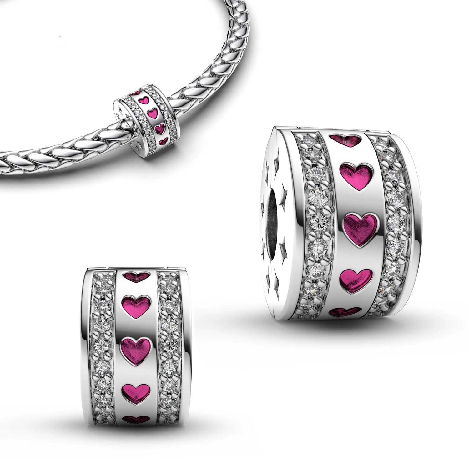925 Sterling Silver Certified Charms | Real Silver Pendant Beads & Bracelets for Women Jewelry