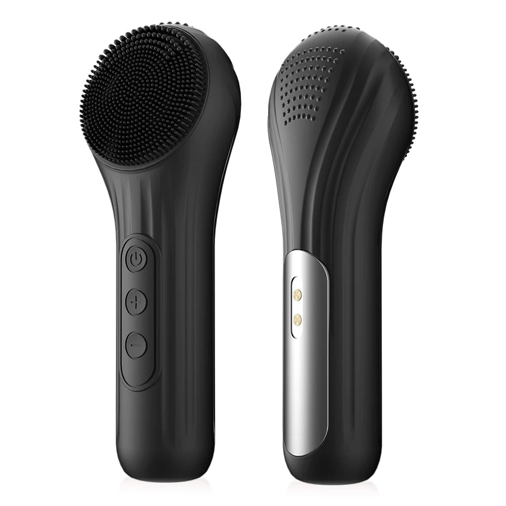 Sonic Waterproof Facial Cleansing Brush – Rechargeable Vibrating Face Scrubber for Deep Clean & Exfoliating Skin Care
