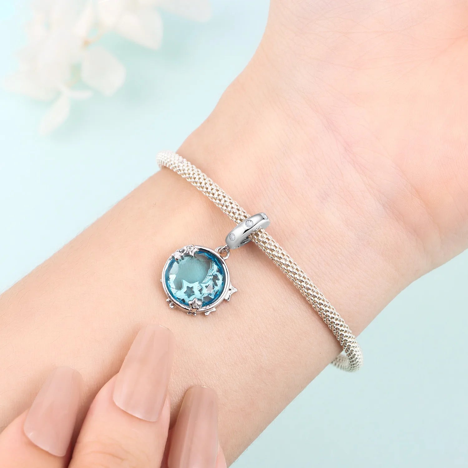 925 Sterling Silver Lovers Charms | Star Moon Sun & Magic Tarot Card Pendant for Bracelet Necklace DIY Jewelry Gift