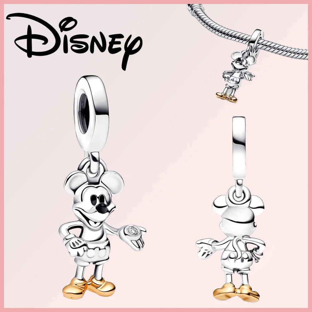 Disney Deadpool Stitch Minnie Winnie 925 Sterling Silver Dangle Charms – Fit Original Bracelet