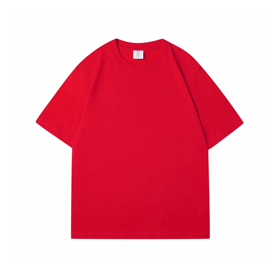 WAVLATII 100% Cotton Solid T-Shirts for Women | Oversized Casual Summer Tees | Pink & White Short Sleeve Tops WT2401