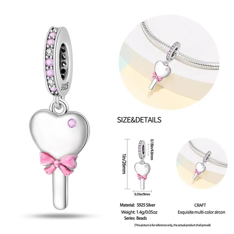 925 Sterling Silver Flying Bird & Butterfly Safety Chain Charm Beads for Original 3mm Bracelet – DIY Jewelry Gift