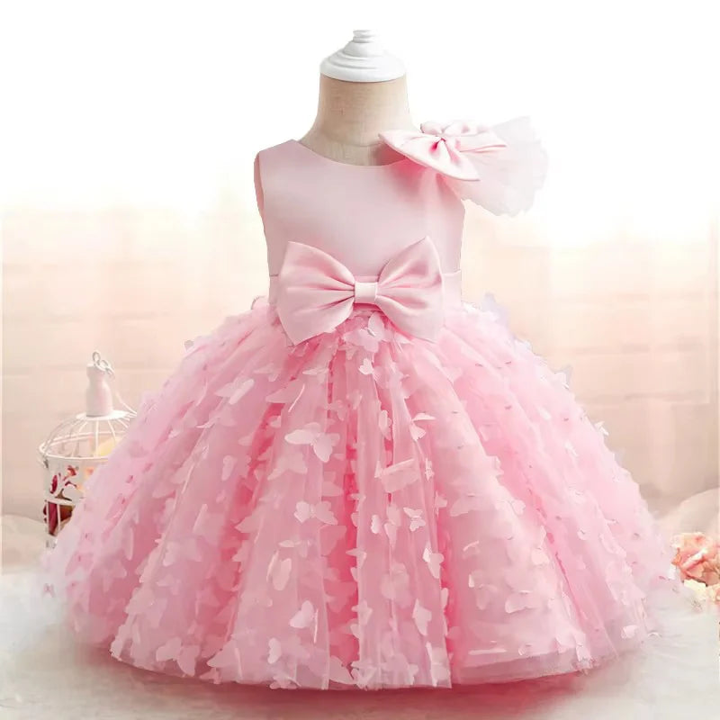 Hello Kitty Girl Butterfly Princess Dress – Birthday Party Outfit, Christmas & New Year Children Gift