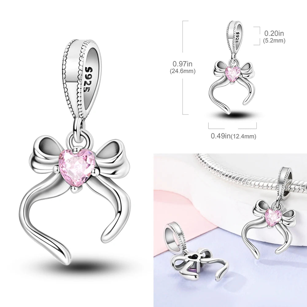 Fit Original Bangle 925 Silver Ballet Dancer Charm | Dancing Shoes Beads Pendant for Bracelet & Necklace DIY Jewelry Gift