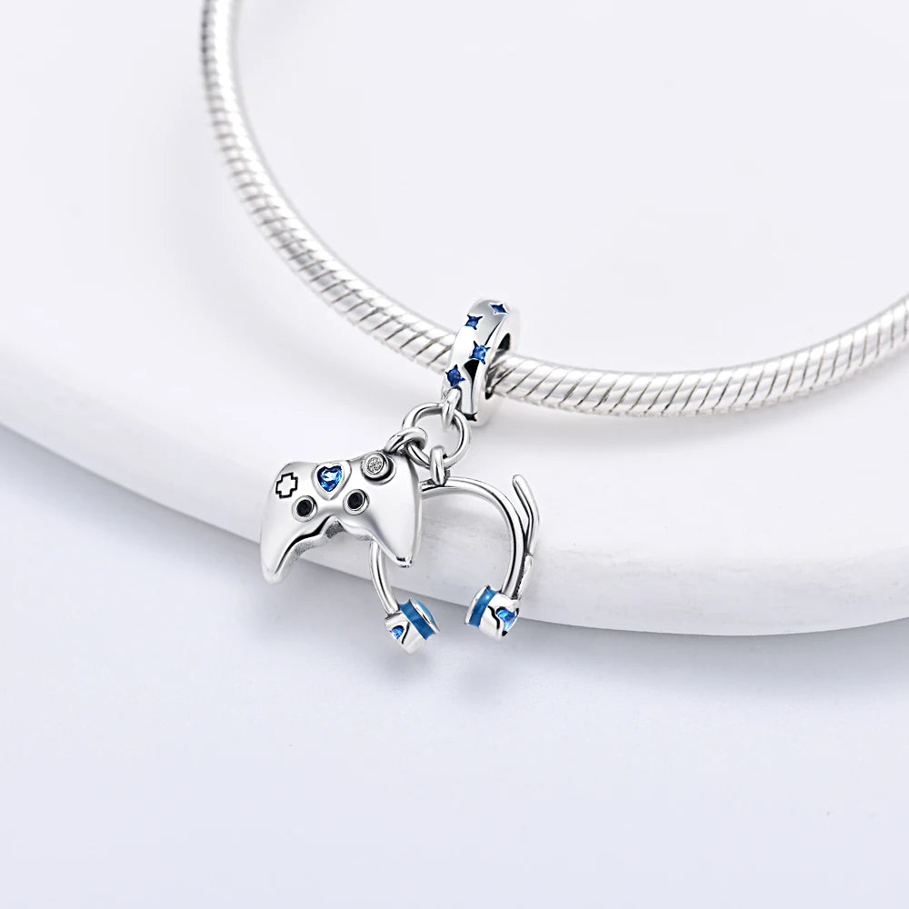 925 Sterling Silver Camera Earphone Watch Charms Beads | DIY Fashion Jewelry for Women Bracelets