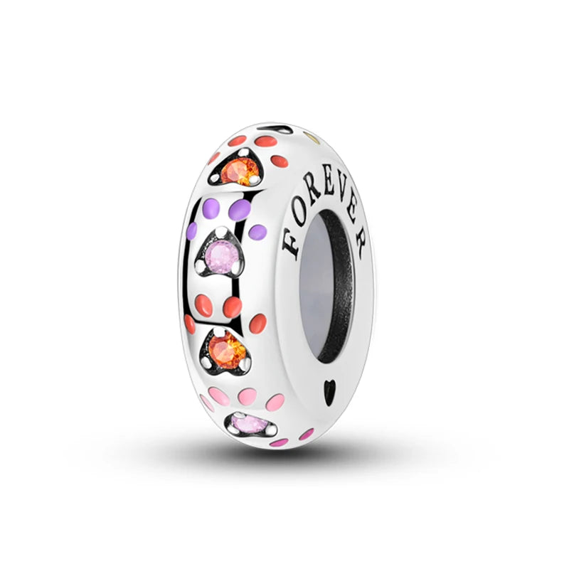 100% 925 Sterling Silver Rainbow Zircon Butterfly & Dragon Charms – DIY Bracelet Beads