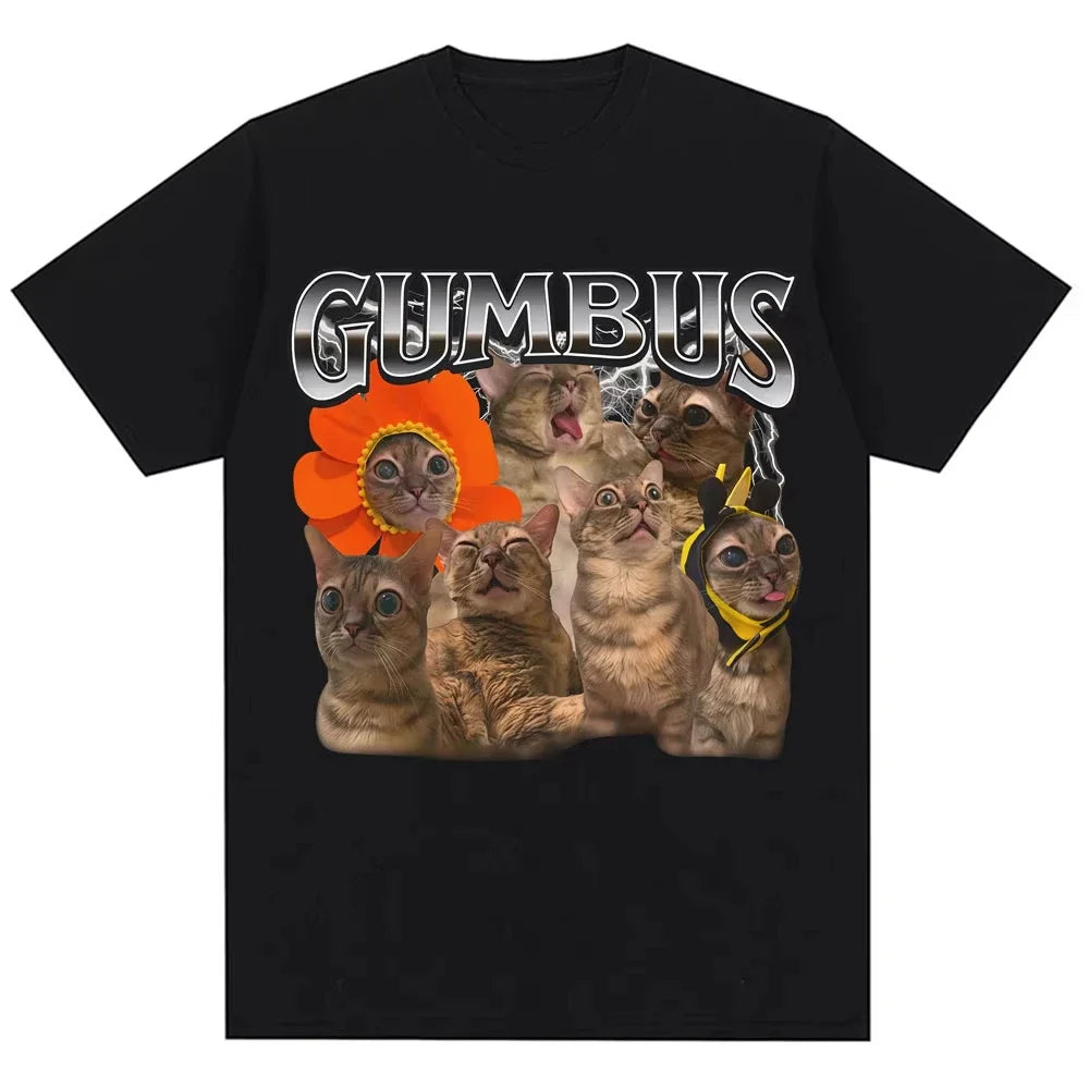 Funny Cat Meme T-Shirt for Women – Cute Short Sleeve Round Neck Streetwear Tee