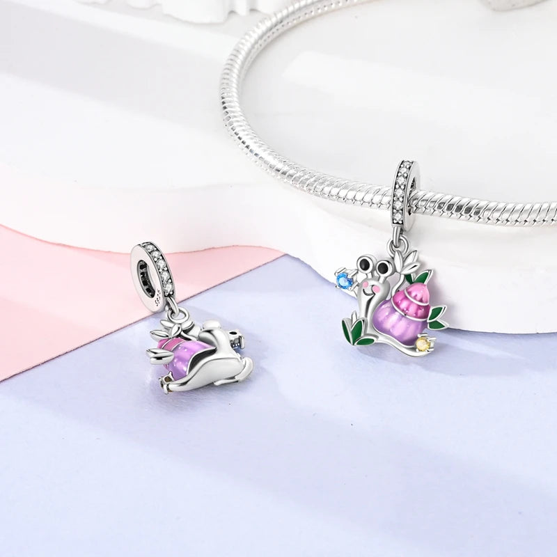925 Sterling Silver Animal Charms – Dog, Cat, Firefly, Butterfly & Dragonfly Beads Fit Pandora Bracelet DIY Women’s Jewelry