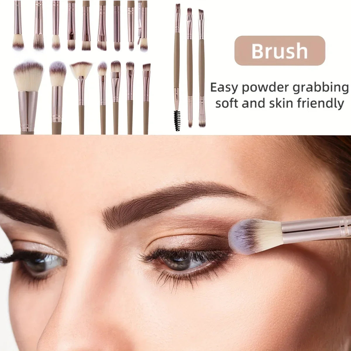 20/40PC makeup tool set large and small beauty sponges for flawless makeup application and removal of makeup full set of tools