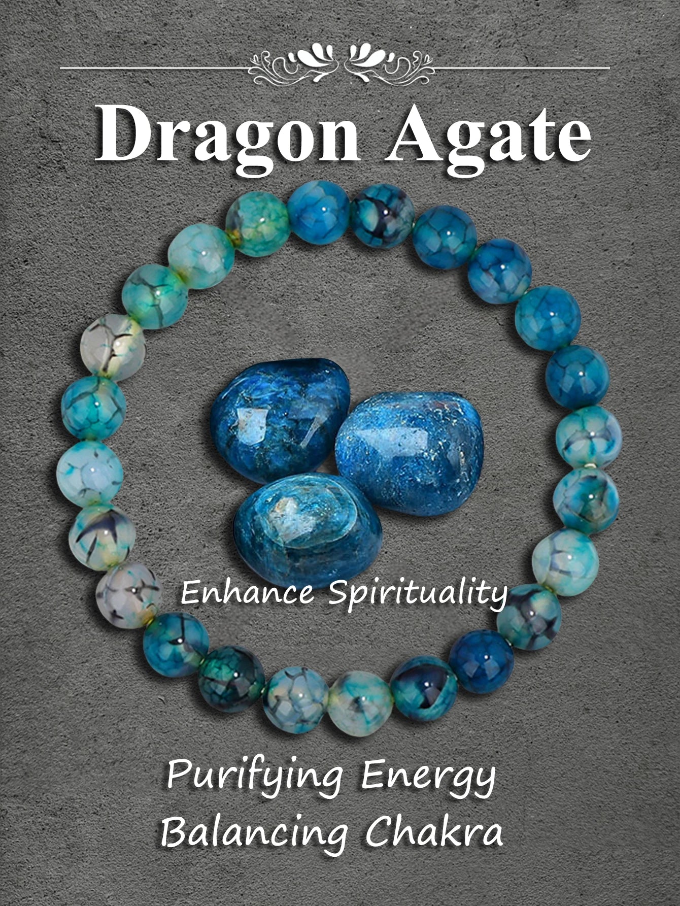 Original Pink Zebra Stone Bead Bracelet – Natural Reiki Healing Crystal Jewelry for Positive Energy & Balance Women Men