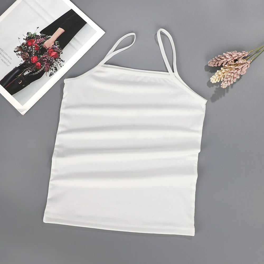 Summer Sexy Black Camisole | Women’s Sleeveless Tank Top Fitness Vest