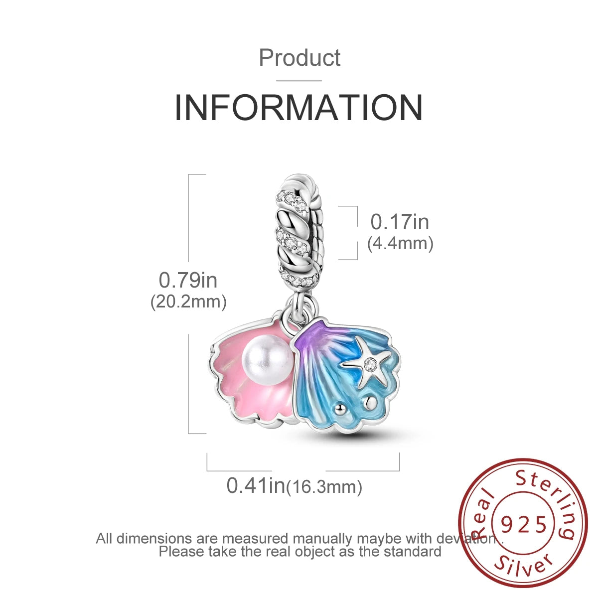 925 Sterling Silver Pink Zircon Heart Cross Charm | Fits Pandora Original Bracelet | Women’s Pendant DIY Jewelry Gift