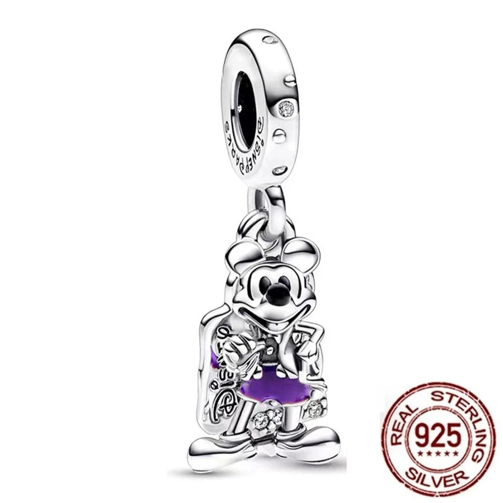 Miniso Disney 925 Sterling Silver Christmas Eve Series Charms | Poker Jack Skull Beads Fit Original Bracelet Women Jewelry Gift