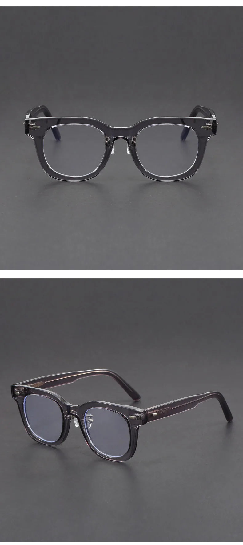 Retro Personalized Thick Acetate Round Reading Glasses – Men Women Optical Prescription Custom Presbyopia Eyeglasses