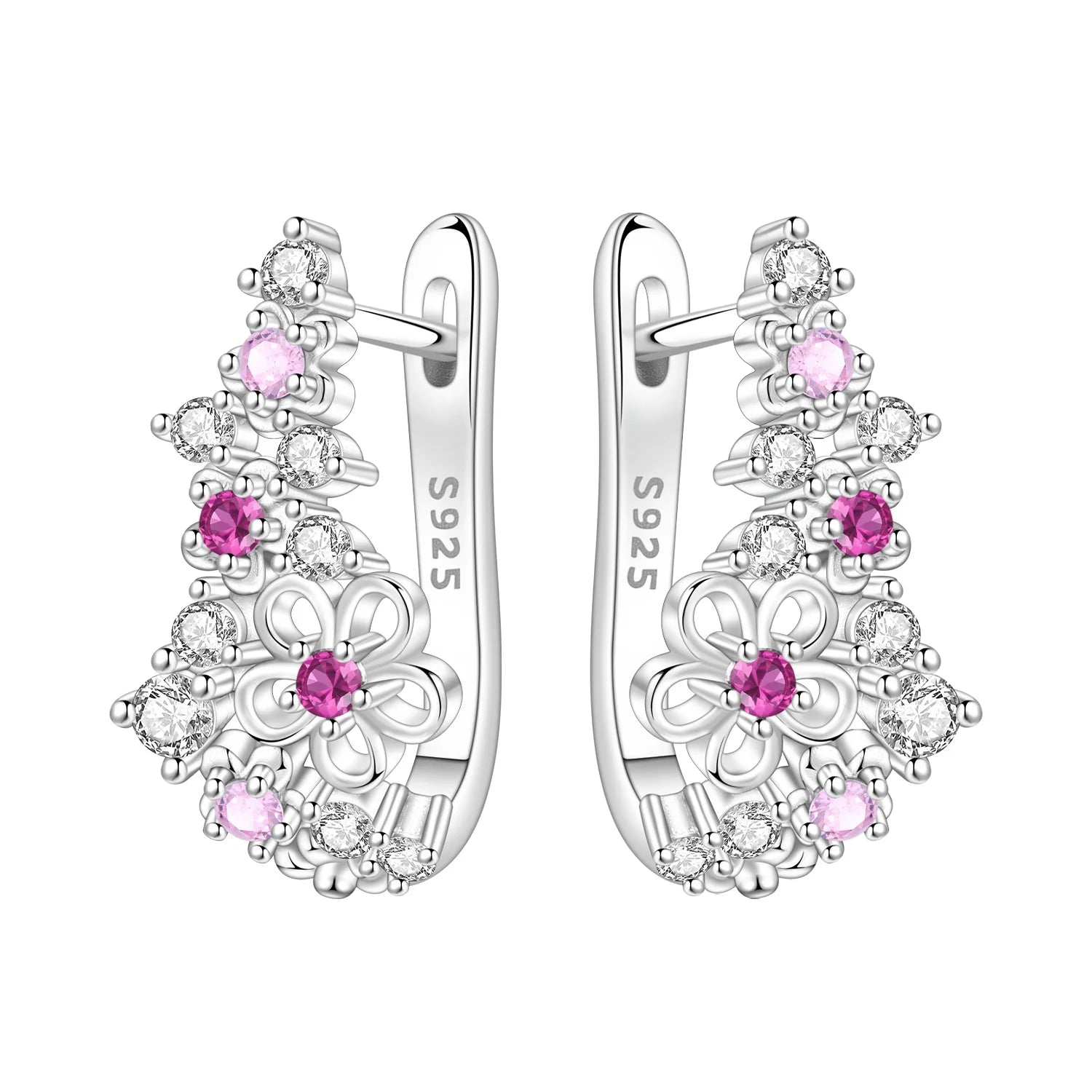 Orstarry 925 Sterling Silver Pink Sweet Bow Drop Earrings | Women’s Original Jewelry Party & Anniversary Gift