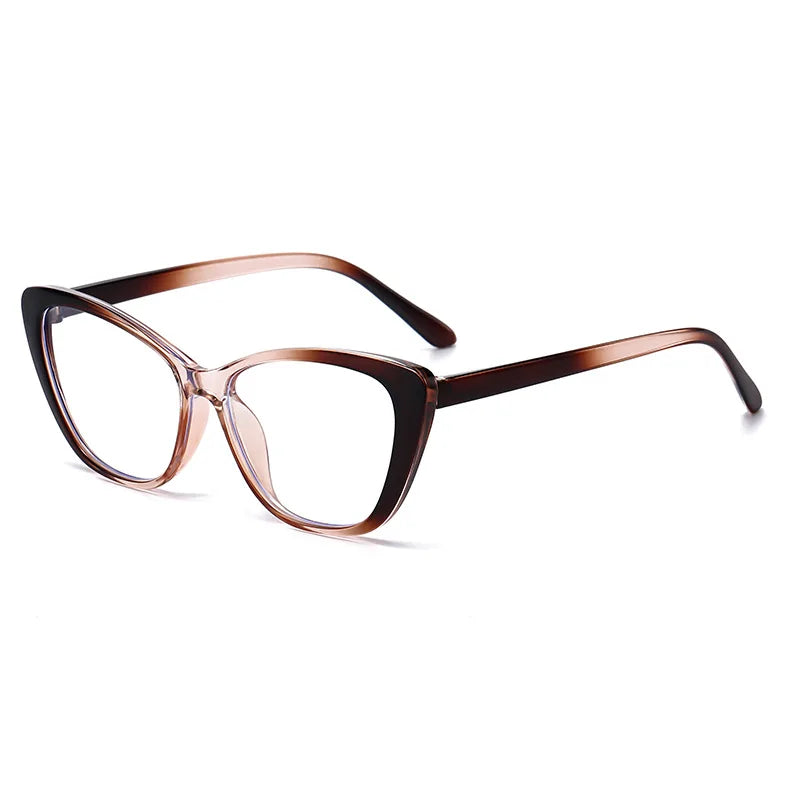 Fashion Ladies Reading Glasses – Trendy Luxury Cat Eye Presbyopia Anti-Blue Light Eyeglasses for Women & Men