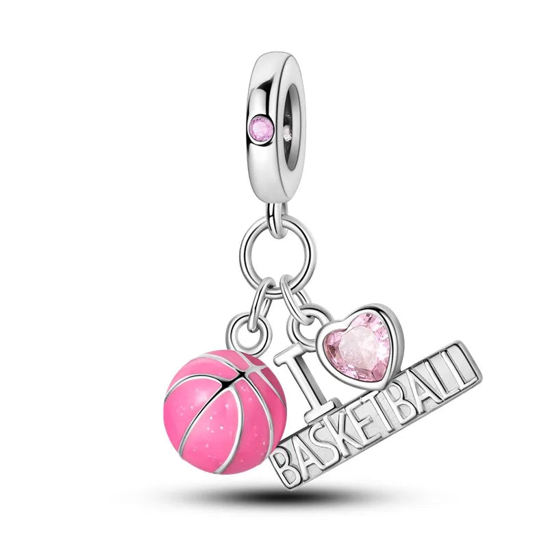 925 Sterling Silver Funny Playable Charms Beads | Smart Watch Tarot Bike Travel Dangle Fit Pandora Bracelet DIY Jewelry