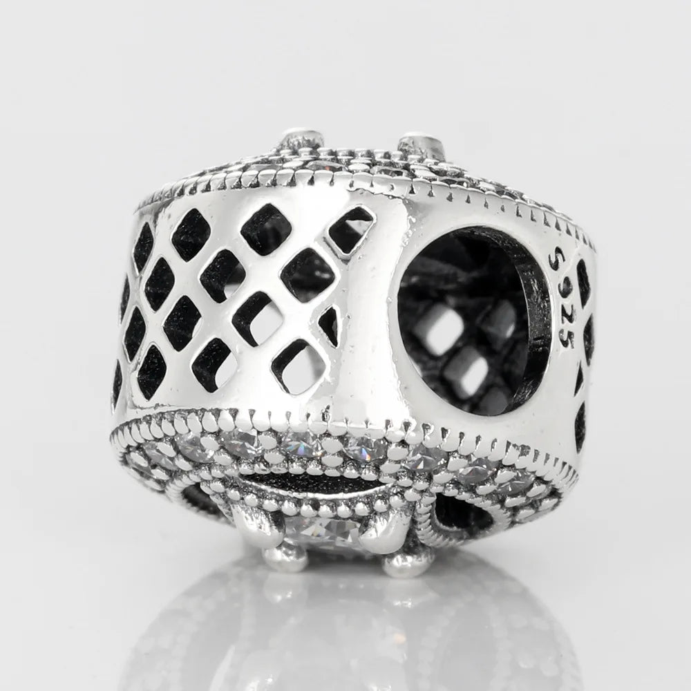 925 Sterling Silver Angel Wings Multi-Color Charm | Fits Original Pandora Bracelet | DIY Ladies Jewelry Accessories