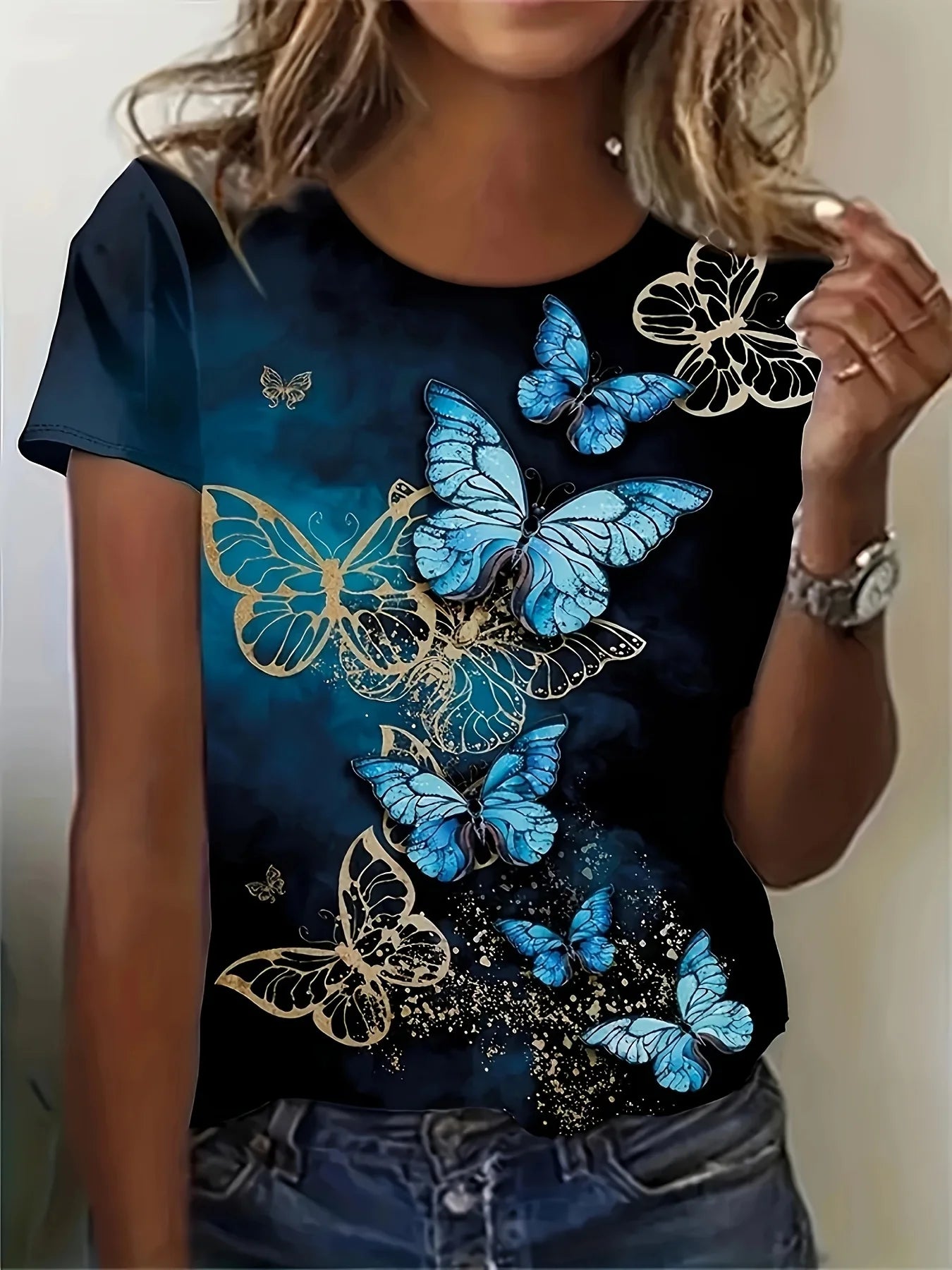 Plus Size Women’s Elegant Casual Long Sleeve T-Shirt – Loose Fit Holiday Weekend Top 👚✨