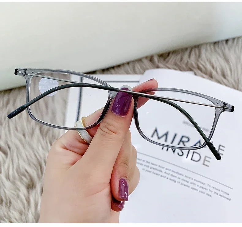 Anti-Blue Light Reading Glasses – Full Frame Square Optical Glasses for Men & Women | Radiation Protection Computer Eyewear