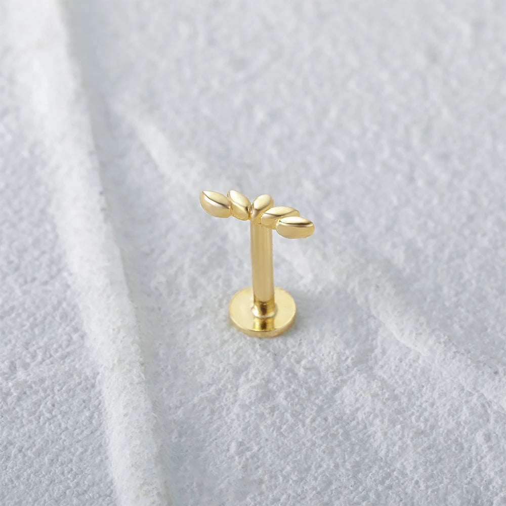 Aide 925 Sterling Silver Geometric Multi Piercing Stud Earrings for Women – K Gold Tassel Elegant Jewelry Gift