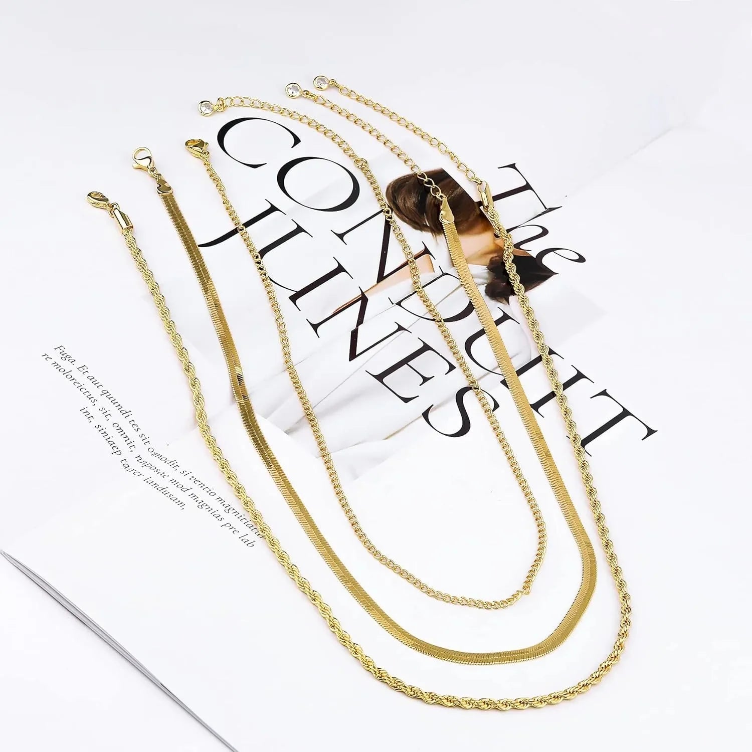 Gold & Silver Plated Snake Chain Choker Necklace for Women – Elegant Gold Jewelry Gift