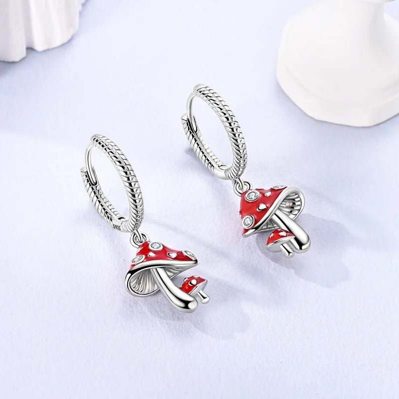 New Original 925 Sterling Silver Sweetheart Bow & Crab Ocean Earrings | Donut Zircon Round Design Women’s Fine Jewelry