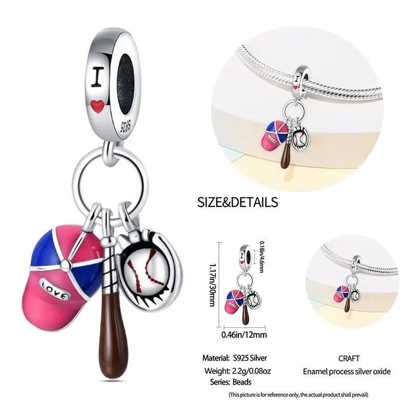 925 Sterling Silver Flying Bird & Butterfly Safety Chain Charm Beads for Original 3mm Bracelet – DIY Jewelry Gift