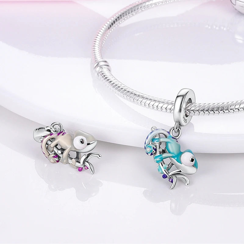 925 Sterling Silver Animal Charms – Dog, Cat, Firefly, Butterfly & Dragonfly Beads Fit Pandora Bracelet DIY Women’s Jewelry