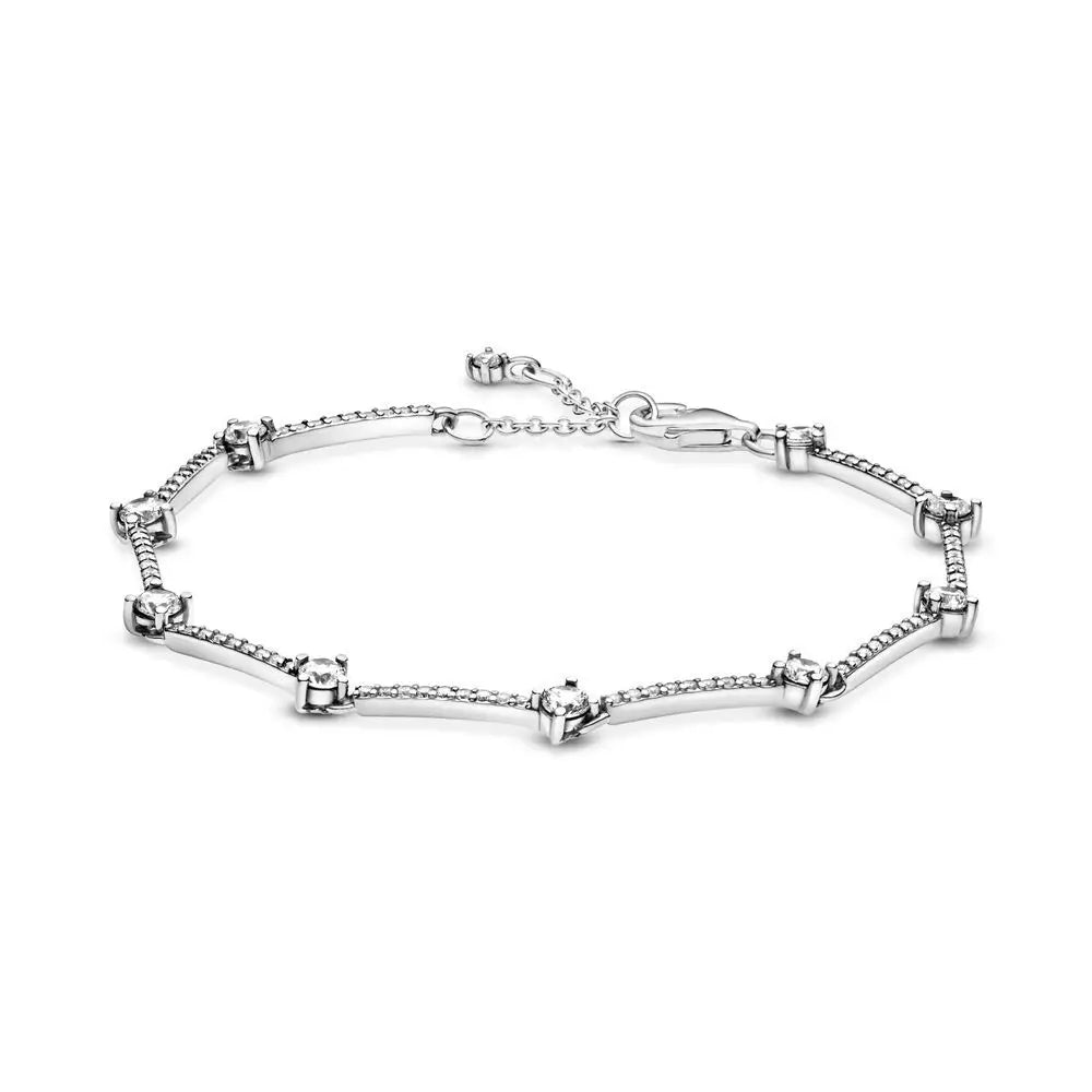 925 Sterling Silver Sparkling Heart Tennis Bracelet | Elegant Women’s Timeless Jewelry Gift