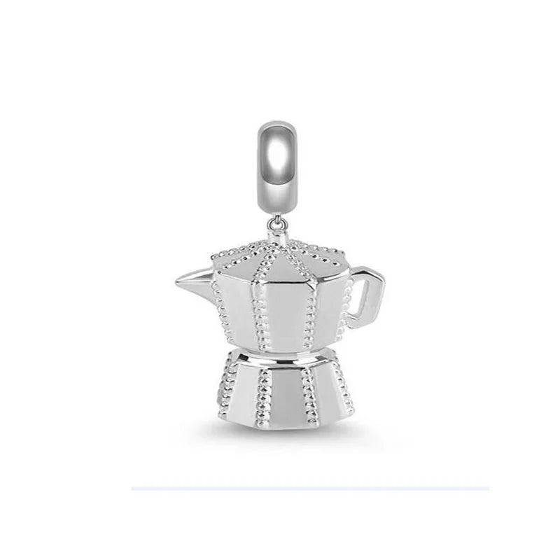 2025 New S925 Silver Spring Ball Bear Cross Pendant – DIY Bracelet Charm for Women