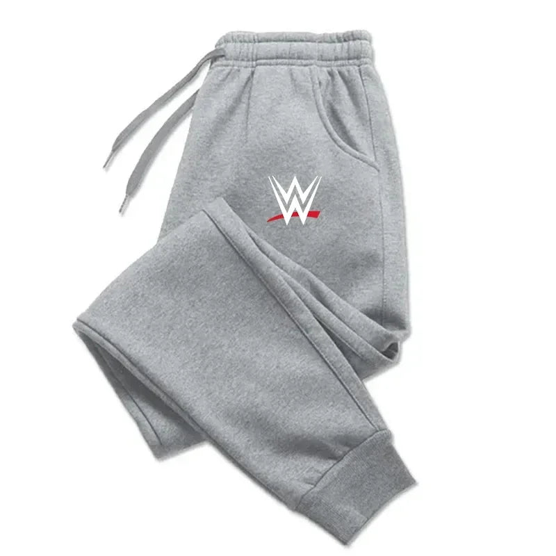 2025 Autumn Winter Men’s WWE Printed Jogging Pants – Sports Casual Drawstring Fitness Running Pants 🏋️‍♂️🔥