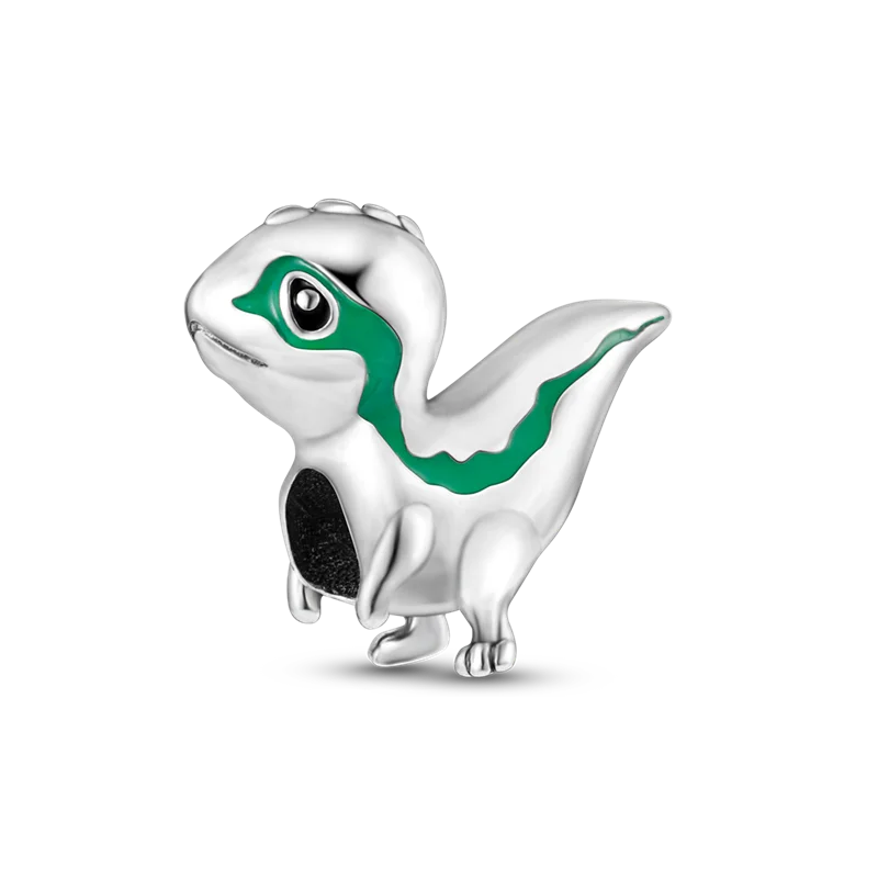 100% 925 Sterling Silver Dinosaur Frog Butterfly Charms Beads | Fit 4mm Bracelets DIY Anniversary Jewelry