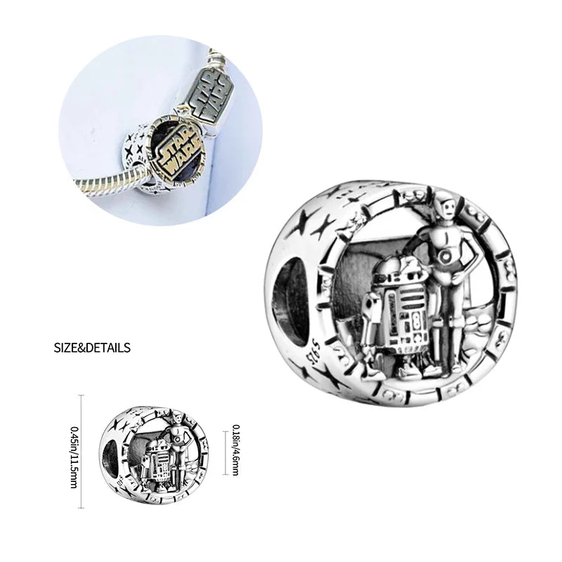 HOT TOYS Harry Potter 925 Sterling Silver Charm Beads | Cartoon Pendant Fit Original Pandora Bracelet Jewelry Gift
