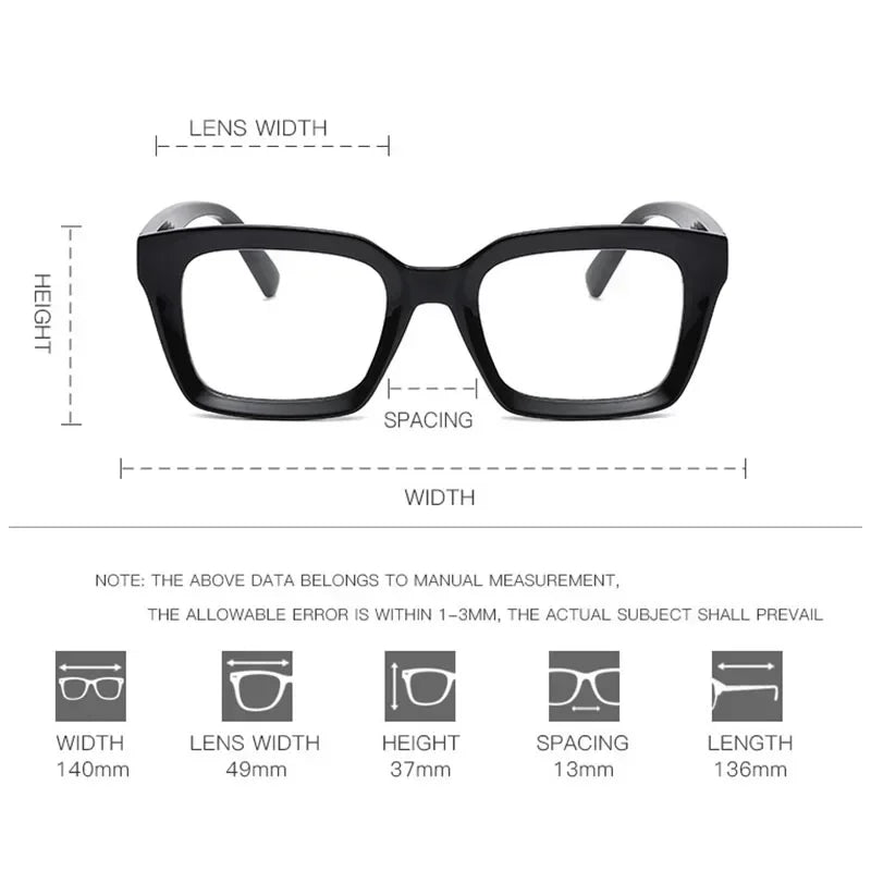 Fashion Reading Glasses for Women 2023 – New Square Anti Blue Light Presbyopia Eyeglasses | Vintage Computer Optical Eyewear +1.0 to +3.5