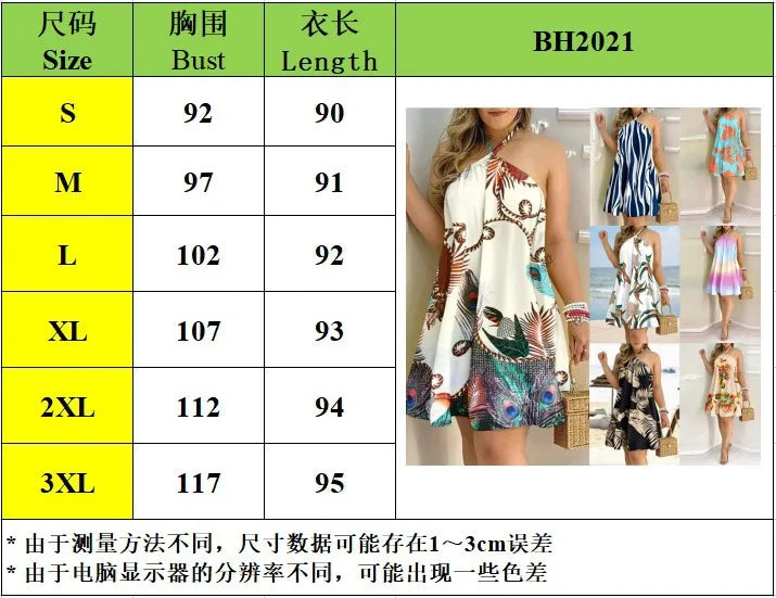 🌸 Floral Print Halter Neck Dress 👗 Boho Backless Summer Dress ☀️ Women's Spring & Summer Clothing