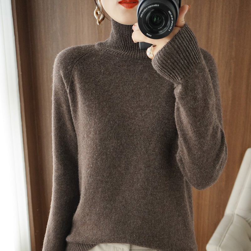 2025 Casual Autumn Winter Women Turtleneck Sweater – Thick Warm Long Sleeve Korean Knit Pullover