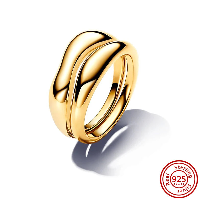 2025 925 Pure Silver Crown Sparkling Zircon Charm Ring for Women | Fashion Jewelry Anniversary Gift