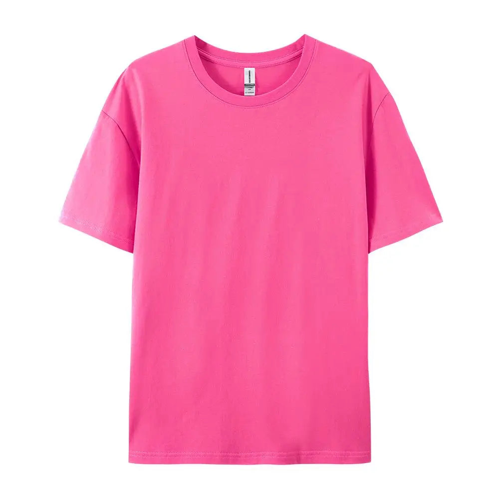 100% Cotton Women T-Shirt – Casual Sporty Short Sleeve O-Neck Tee | Loose Summer Top White & Black