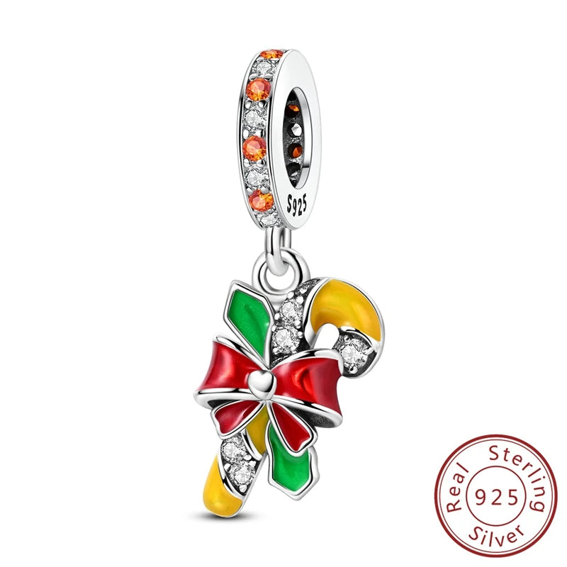 2025 Original 925 Sterling Silver Christmas & Halloween Charms | Santa Claus Snowman Beads Fit Bracelet Pendant Jewelry Gift
