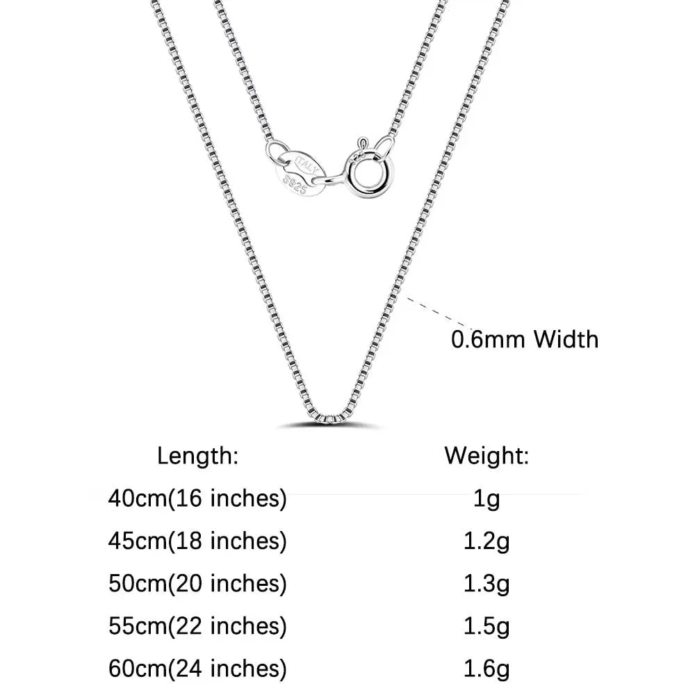 Rinntin 925 Sterling Silver Italian Handmade Chopin Chain Necklace | Simple 1.2mm Women’s Fashion Jewelry SC53